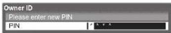 PANASONIC TX-P50C2B - Input Owner ID - 1