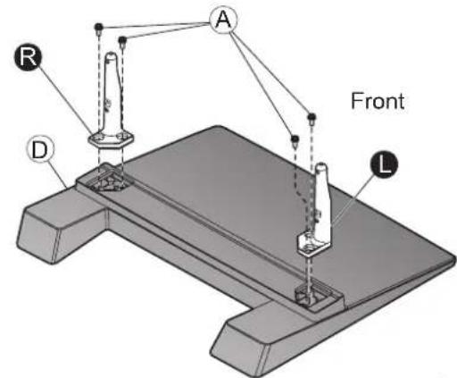 PANASONIC TX-P50C2B - ■Assembling the pedestal - 1