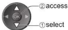 PANASONIC TX-P50C2B - ② Select "Child Lock List" - 2