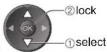 PANASONIC TX-P50C2B - ③ Select the channel / input to be locked - 2