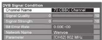 PANASONIC TX-P50C2B - Check DVB signal Signal Condition - 1