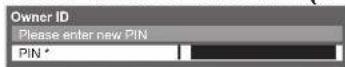 PANASONIC TX-P50C2B - Input owner ID Owner ID - 1