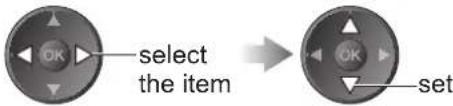 PANASONIC TX-P50C2B - ③ Set the channel, date and time (repeat the operations as below) - 1