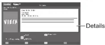 PANASONIC TX-P50C2B - View details of the programme (DVB mode) - 4