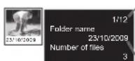 PANASONIC TX-P50C2B - ■To sort by folder, recorded date or recorded month - 10