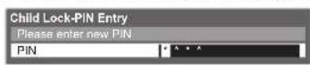 PANASONIC TX-P50C2B - ① Enter the PIN number (4 digits) - 1