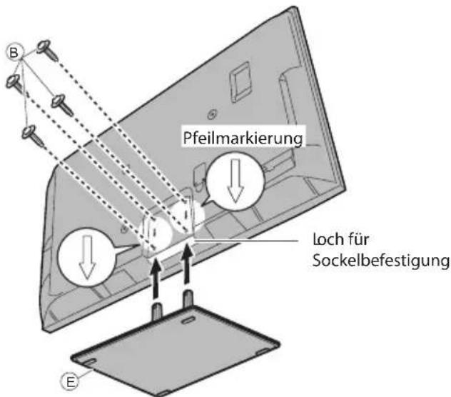 PANASONIC TX-P46GTS31 - Befestigen des Fernsehers - 1