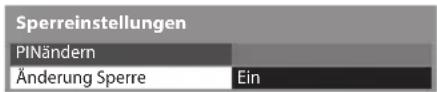 PANASONIC TX-P46GTS31 - Wählen Sie [Änderung Sperre] und stellen die Option auf [Ein] - 1