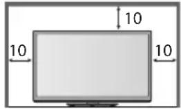 PANASONIC TX-P46GTF32 - Für einen zur Wärmeabfuhr ausreichenden Freiraum im Umfeld des Gerätes sorgen - 1