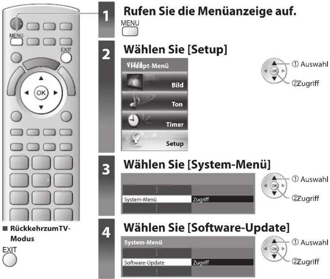 PANASONIC TX-P46GTF32 - Aktualisieren der Software des Fernsehers - 3