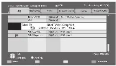 PANASONIC TX-P46GTF32 - Den DIGA-Recorder bedienen - 1