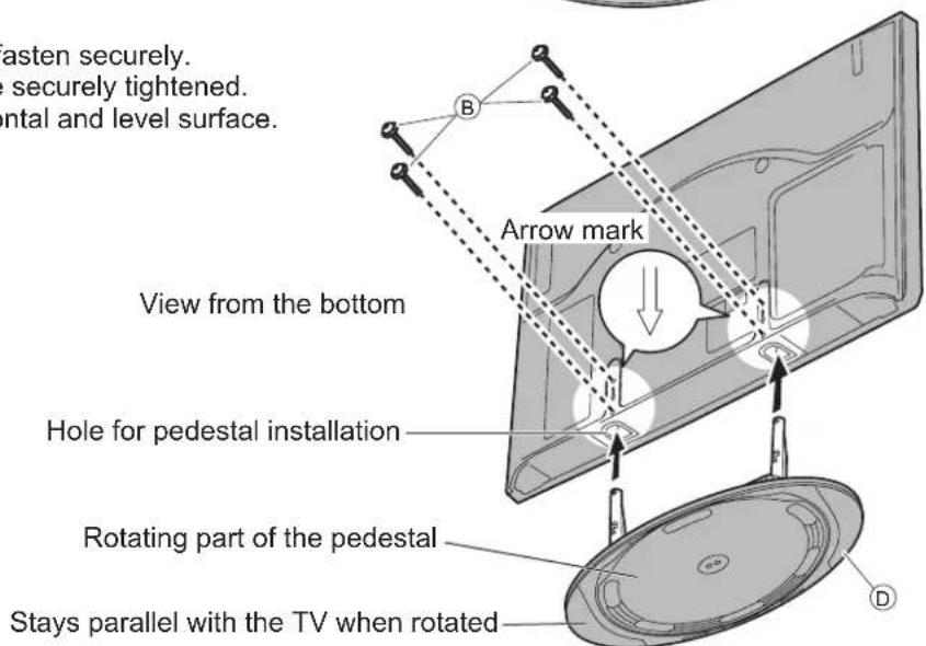 PANASONIC TX-P46G15B - ■ Securing the TV - 1