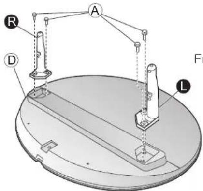 PANASONIC TX-P46G15B - ■ Assembling the pedestal - 1