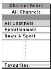 PANASONIC TX-P46G15B - ■ view a channel list of the selected genre - 2