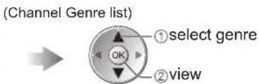 PANASONIC TX-P46G15B - ■ view a channel list of the selected genre - 3