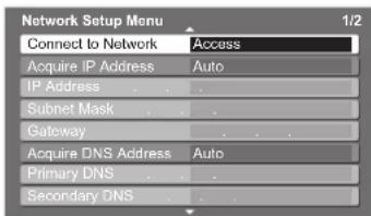 PANASONIC TX-P46G15B - ② Select "Connect to Network" and access to test - 1