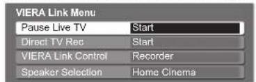 PANASONIC TX-P46G15B - Select "Pause Live TV" and pause - 1