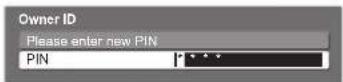 PANASONIC TX-P46G15B - Input Owner ID - 1