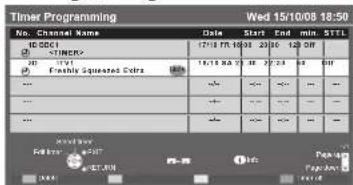 PANASONIC TX-P46G15B - Select the forthcoming programme to output to external recorder - 3