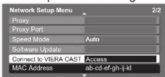 PANASONIC TX-P46G15B - ③ Select "Connect to VIERA CAST" and access to test - 1