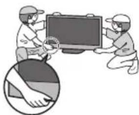 PANASONIC TX-P42S31B - ■ Moving the TV - 2
