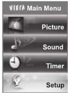 PANASONIC TX-P42S31B - Select [Setup] - 1