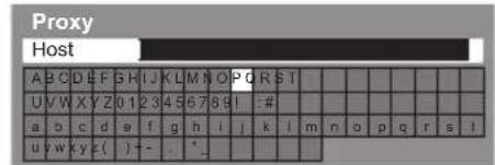 PANASONIC TX-P42S31B - Select [Proxy] 2. Enter the address 3. Store - 2