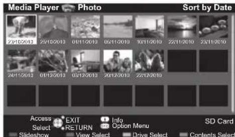PANASONIC TX-P42S31B - Select one of the sorted groups to display the thumbnail of the selected group - 1