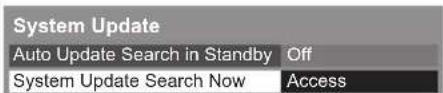 PANASONIC TX-P42S31B - Select [System Update Search Now] - 1