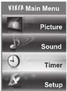 PANASONIC TX-P42S31B - Select [Timer] - 1