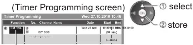PANASONIC TX-P42S31B - Timer Programming (DVB mode) - 3