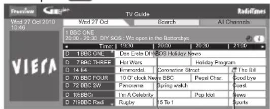 PANASONIC TX-P42S31B - Guide link programming (Timer Programming from the TV Guide signal) - 2