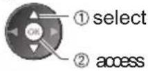 PANASONIC TX-P42S31B - Select [Display Settings] - 2