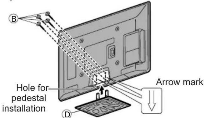 PANASONIC TX-P42S31B - Securing the TV - 1