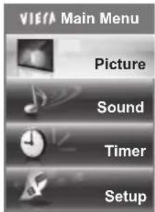 PANASONIC TX-P42S31B - Select the menu - 1