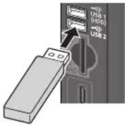 PANASONIC TX-P42S31B - To insert or remove the SD Card / USB Flash Memory - 1