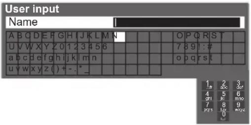 PANASONIC TX-P42S31B - Characters table for numeric buttons - 1