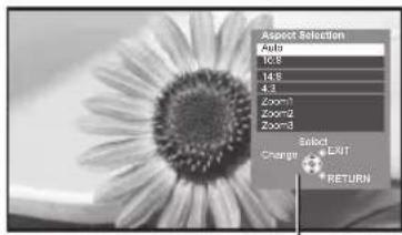 PANASONIC TX-P42S31B - Display Aspect Selection list - 2