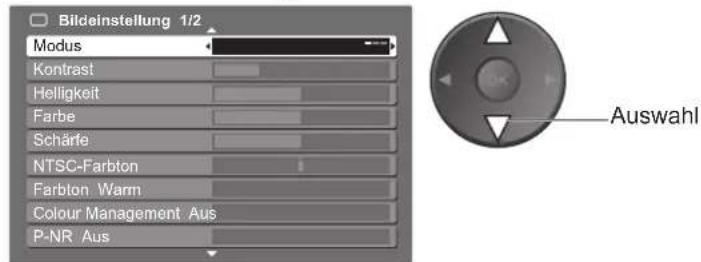 PANASONIC TH-D42PT74EA - Wählen Sie die gewünschte Menüfunktion aus. - 1