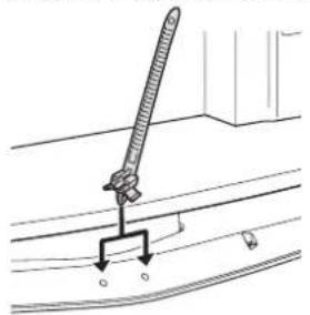 PANASONIC TH-D42PT74EA - ■Befestigen der Kabelbänder zum Sichern der Kabel - 2