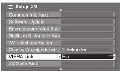 PANASONIC TH-D42PN73EA - Wählen Sie „VIERA Link“ aus. - 1