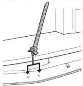 PANASONIC TH-D42PN73EA - ■Befestigen der Kabelbänder zum Sichern der Kabel - 2
