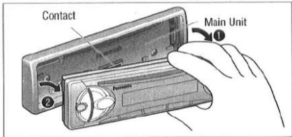 PANASONIC CQ-RDP101 - To Remove the Unit - 2