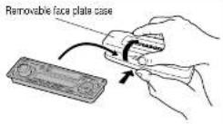 PANASONIC CQ-R223 - Place the Removable Face Plate into Case - 1