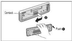 PANASONIC CQ-R223 - To Remove the Unit - 3