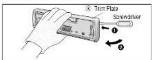 PANASONIC CQ-R223 - To Remove the Unit - 5