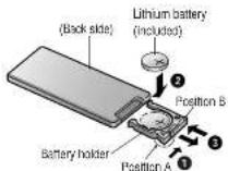 PANASONIC CQ-R223 - Battery Installation - 1