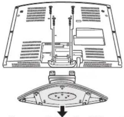 PANASONIC TY-WK23LR2W - Entfernen Sie den TV-Ständer. - 1