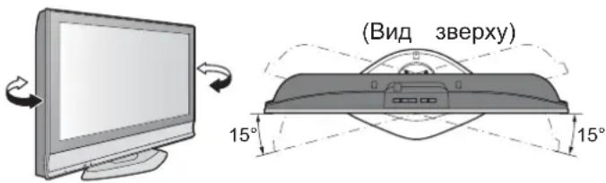 PANASONIC Viera TX-R32LM70A - Встановіть РК-панель під бажаним кутом. - 1