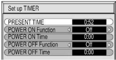PANASONIC TH-42PWD5BX - Set up TIMER - 5